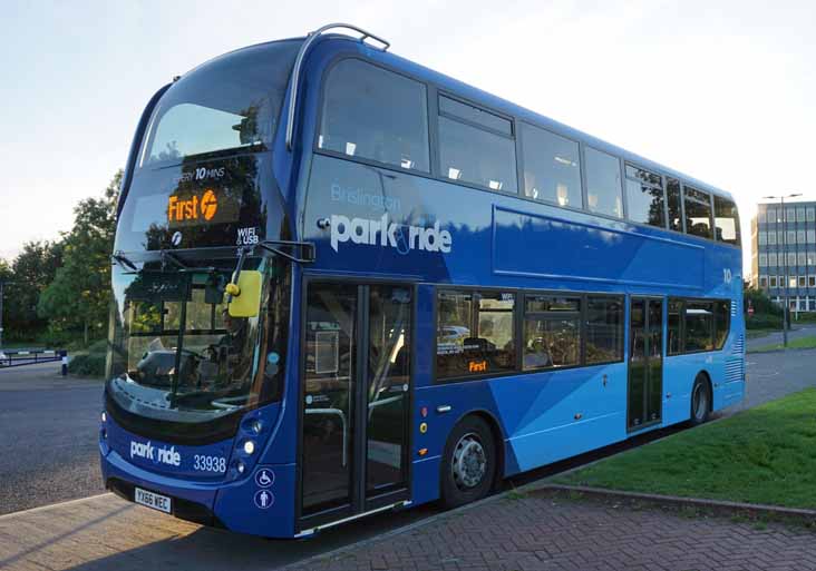 First Bristol ADL Enviro400MMC Brislington Park & Ride 33938